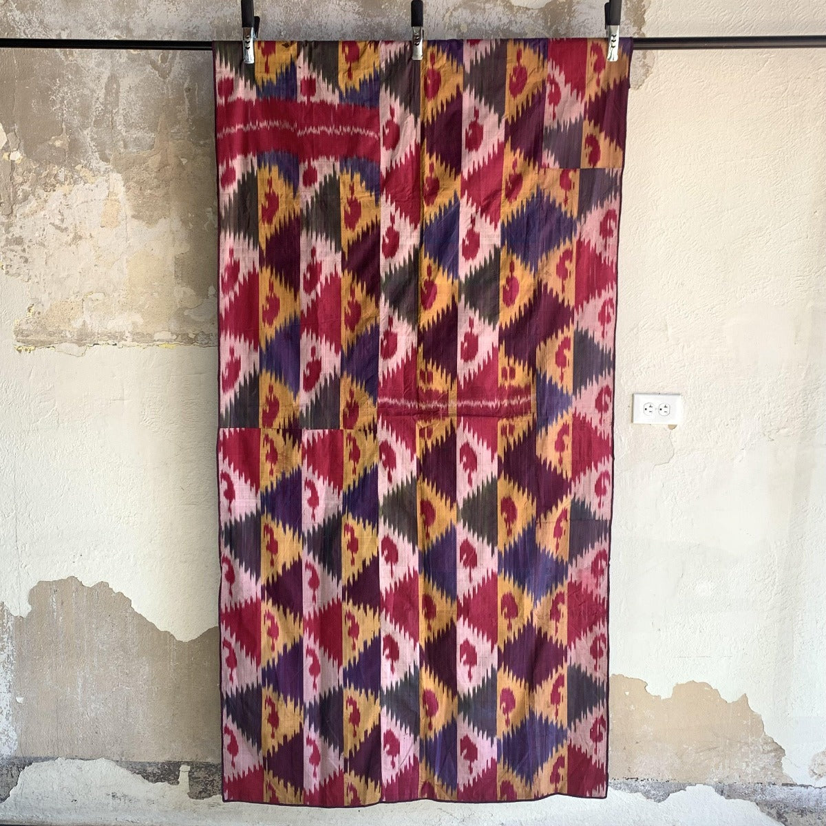 Vintage Silk Ikat Textile (#5541 | 82 x 40") B. Viz Design 