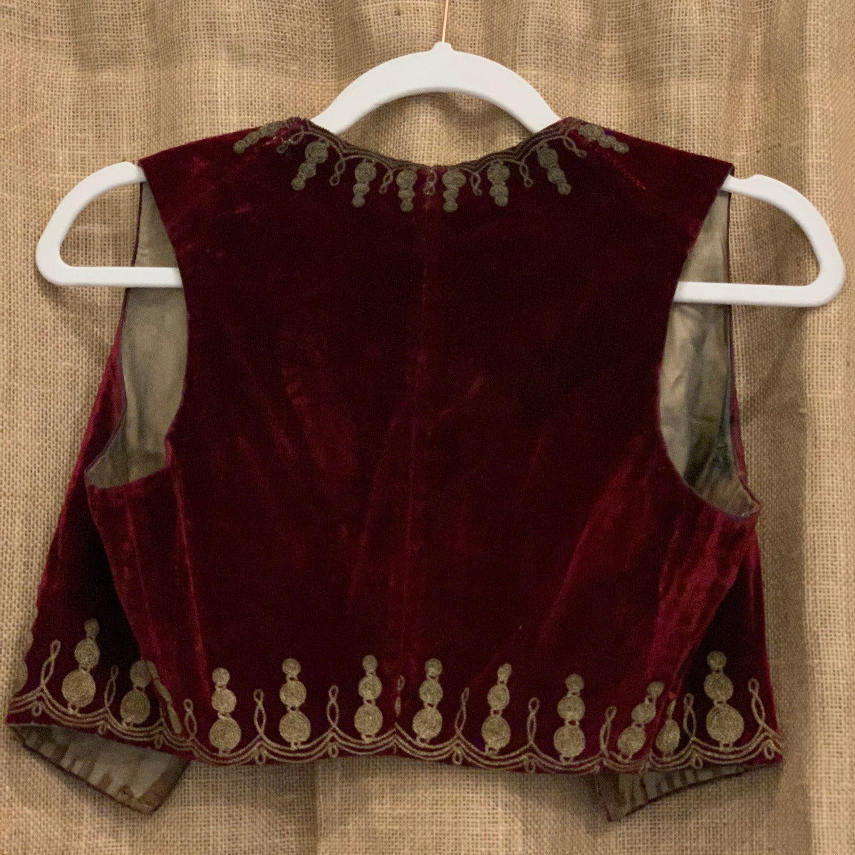 Vintage Turkish Children’s Embroidered Vest B. Viz Design