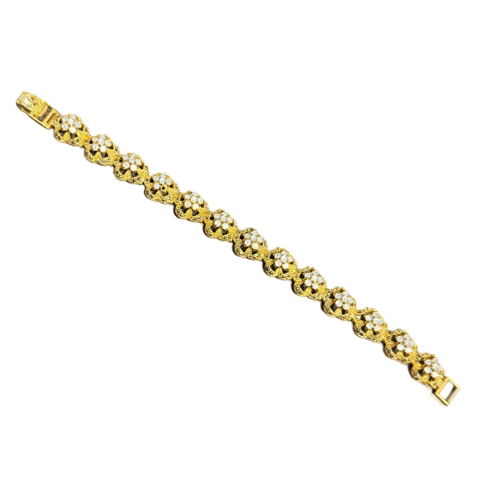 14k Gold Plated Jeweled Bracelet Bracelet Eyup Gunduz Jeweled Bracelet B | #8224 