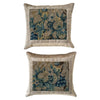 17th C. Antique Flemish Tapestry Fragment (#T093023A&B | 19.5 x 21.5") New Pillows B. Viz Design 