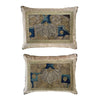 17th C. Flemish Antique Tapestry Fragment (#T092923A&B | 13.5 x 18") New Pillows B. Viz Design 