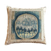 17th C. Flemish Tapestry Fragment (#T092823 | 19 x 20") New Pillows B. Viz Design 