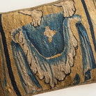 17th Century Tapestry Fragment on Antique Brass Velvet (#T031026 | 14 x 19") New Pillows B. Viz Design 