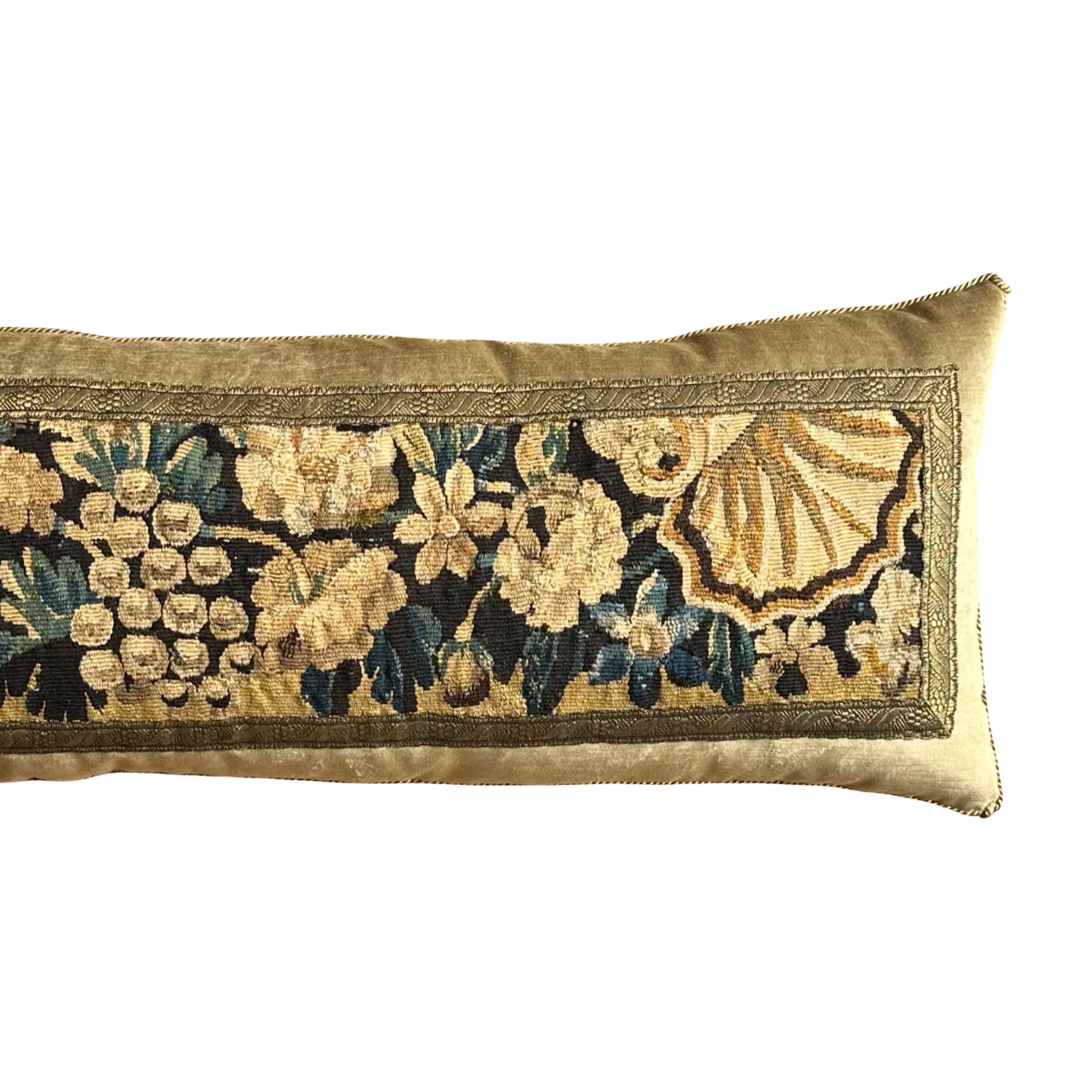 18th C. Aubusson Tapestry Fragment (#T110824 | 13" x 53") New Pillows B. Viz Design 