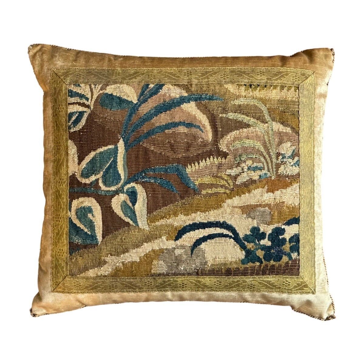 18th C. Tapestry Fragment (#T101523 | 18 1/2 x 20 1/2") New Pillows B. Viz Design 