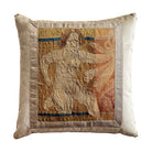 18th Century Tapestry Fragment on Taupe Velvet (#T011026A&B | 21 x 21") New Pillows B. Viz Design 