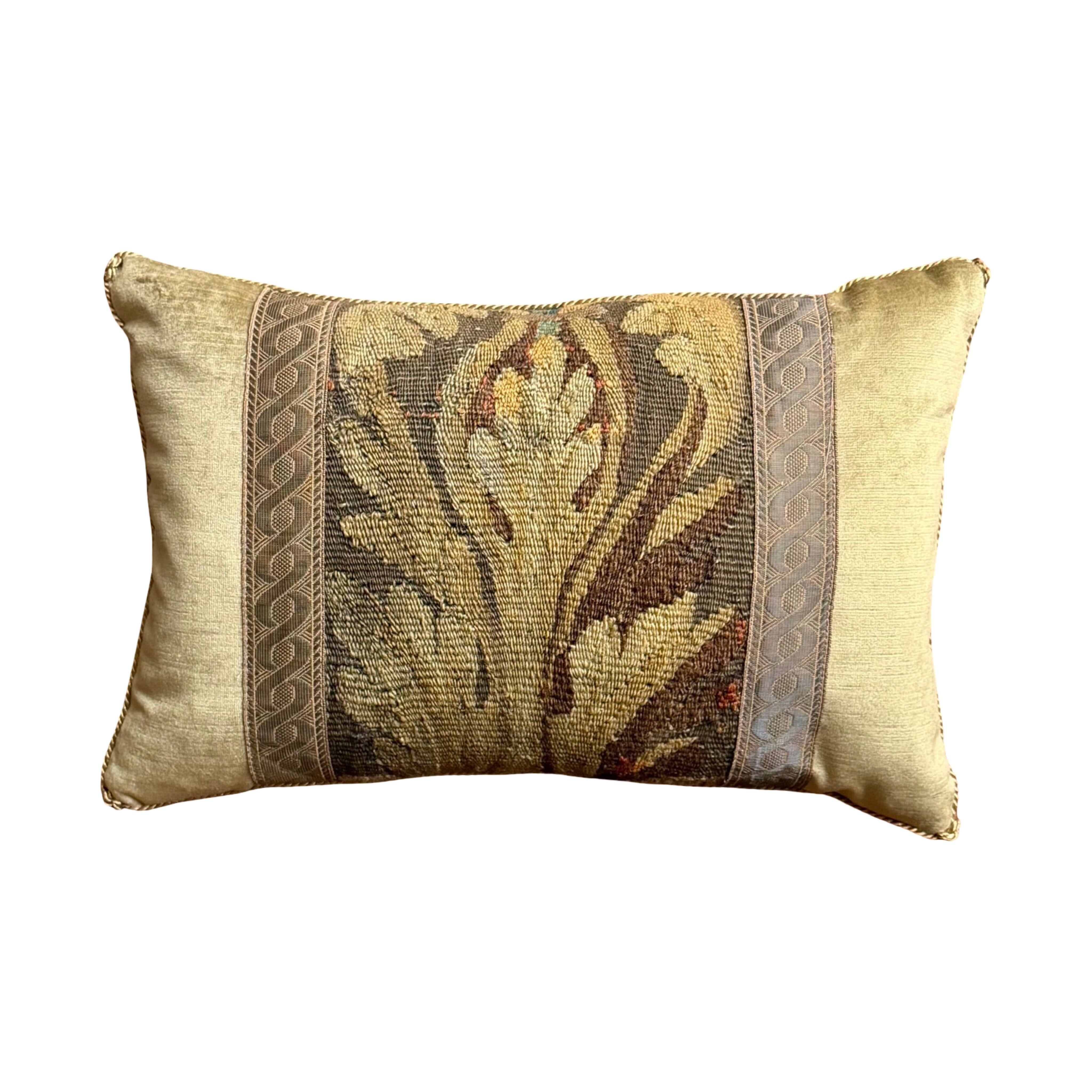 18th Century Tapestry Fragment(#T052425A&B | 12 x 18") New Pillows B. Viz Design A 