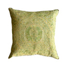 1950s Orsini Fortuny Backed with Pale Chartreuse Velvet (#F062625 | 21 1/2 x 22") New Pillows B. Viz Design 