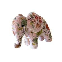 ABBY Old Rose Mini Elephant on Silk Velvet