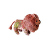 ABBY Sorbet Pink mini Lion on Silk Velvet Objet d'Art Anke Drechsel 