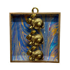 Acrylic Frame With 3 Rabbits / Slight Imperfections (#10853 | 4 x 1") Objet d'Art Museum Bees 