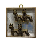Acrylic Frame with Dogs / Slight Imperfections (#10780 | 4" x 1") Objet d'Art Museum Bees 