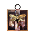 Acrylic Frame with Dragonfly with Slight Imperfections | 2" Wide x 1 Objet d'Art Museum Bees 