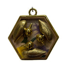 Acrylic Frame with Ducks / Slight Imperfections (#10919 | 3 1/4 x 1") Objet d'Art Museum Bees 