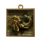 Acrylic Frame with Elephant / Slight Imperfections (#10781 | 3" x 1") Objet d'Art Museum Bees 
