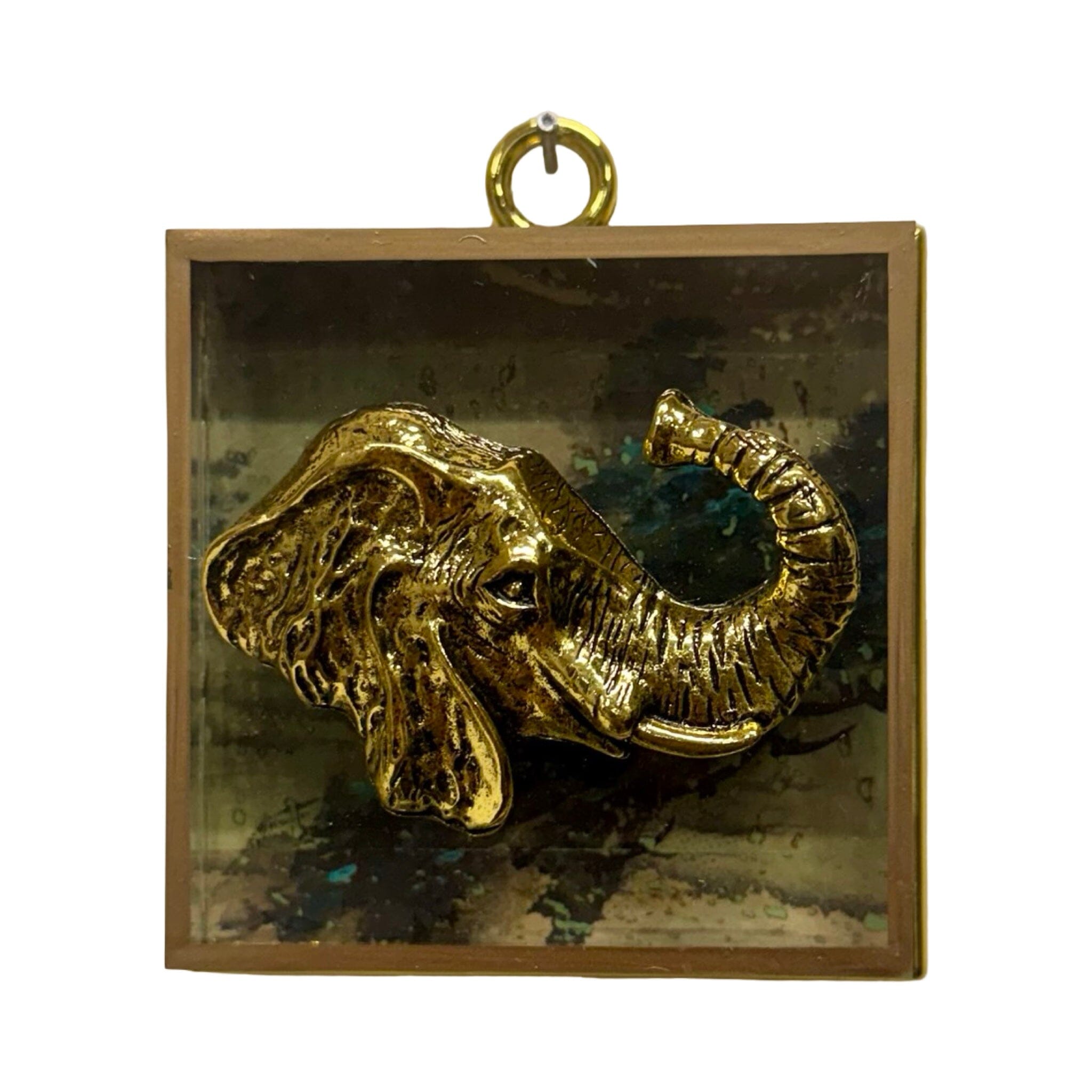Acrylic Frame with Elephant / Slight Imperfections (#10781 | 3" x 1") Objet d'Art Museum Bees 