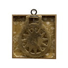 Acrylic Frame with Horse Brass / Slight Imperfections (#10231 | 4" x 1") Objet d'Art Museum Bees 