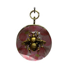Acrylic Orb Frame with Grande Bee and Marbled Paper / Slight Imperfections | (2" wide x 1") Art Museum Bees 
