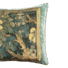 Antique 17th Century Verdure Tapestry Fragment (#T040825A | 14 x 18.5") New Pillows B. Viz Design 