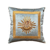 Antique Ecclestastic Gold and Silver Metallic Applique of Pelican in her Piety | 20 x 20" | A102023 New Pillows B. Viz Design 