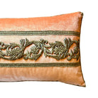 Antique Egyptian or Syrian Raised Gold Metallic Embroidery (#E091624 | 13 x 27.5") New Pillows B. Viz Design 