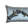 Antique European Raised Bronze and Gold Embroidery (#E123023 | 12 x 23") New Pillows B. Viz Design 