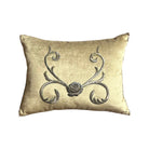 Antique European Raised Bronze Metallic Embroidery (#E041225 | 12.5 x 16.5") New Pillows B. Viz Design 