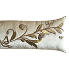 Antique European Raised Gold and Silver Metallic Embroidery (#E032225 | 16 x 53.5") New Pillows B. Viz Design 