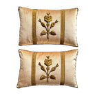 Antique European Raised Gold Metallic Embroidery (#E050724A&B | 12 x 18") New Pillows B. Viz Design 