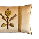 Antique European Raised Gold Metallic Embroidery (#E050724A&B | 12 x 18") New Pillows B. Viz Design 