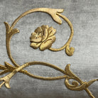 Antique European Raised Gold Metallic Embroidery (#E062125 | 15 x 35") New Pillows B. Viz Design 