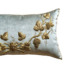 Antique European Raised Gold Metallic Embroidery (#E072324 | 16 x 29") New Pillows B. Viz Design 