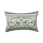 Antique European Raised Silver Embroidery (#E042525 | 12 x19") New Pillows B. Viz Design 