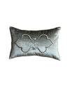 Antique European Raised Silver Metallic Embroidery (#E022424 | 11 x 17") New Pillows B. Viz Design 