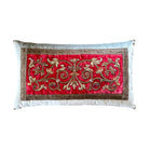 Antique European Silk and Metallic Embroidery (#E030824 | 14 1/2 x 26") New Pillows B. Viz Design 