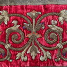 Antique European Silk and Metallic Embroidery (#E030824 | 14 1/2 x 26") New Pillows B. Viz Design 