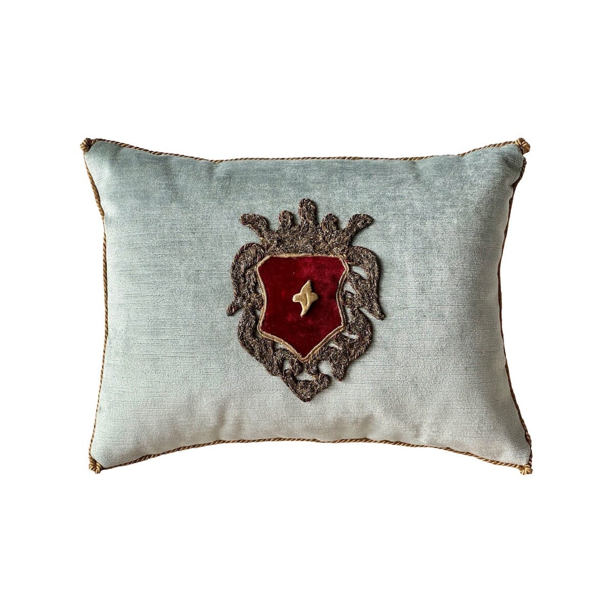 Antique European Style Crest (#E030924A&B | 10.5 x 14") New Pillows B. Viz Design 