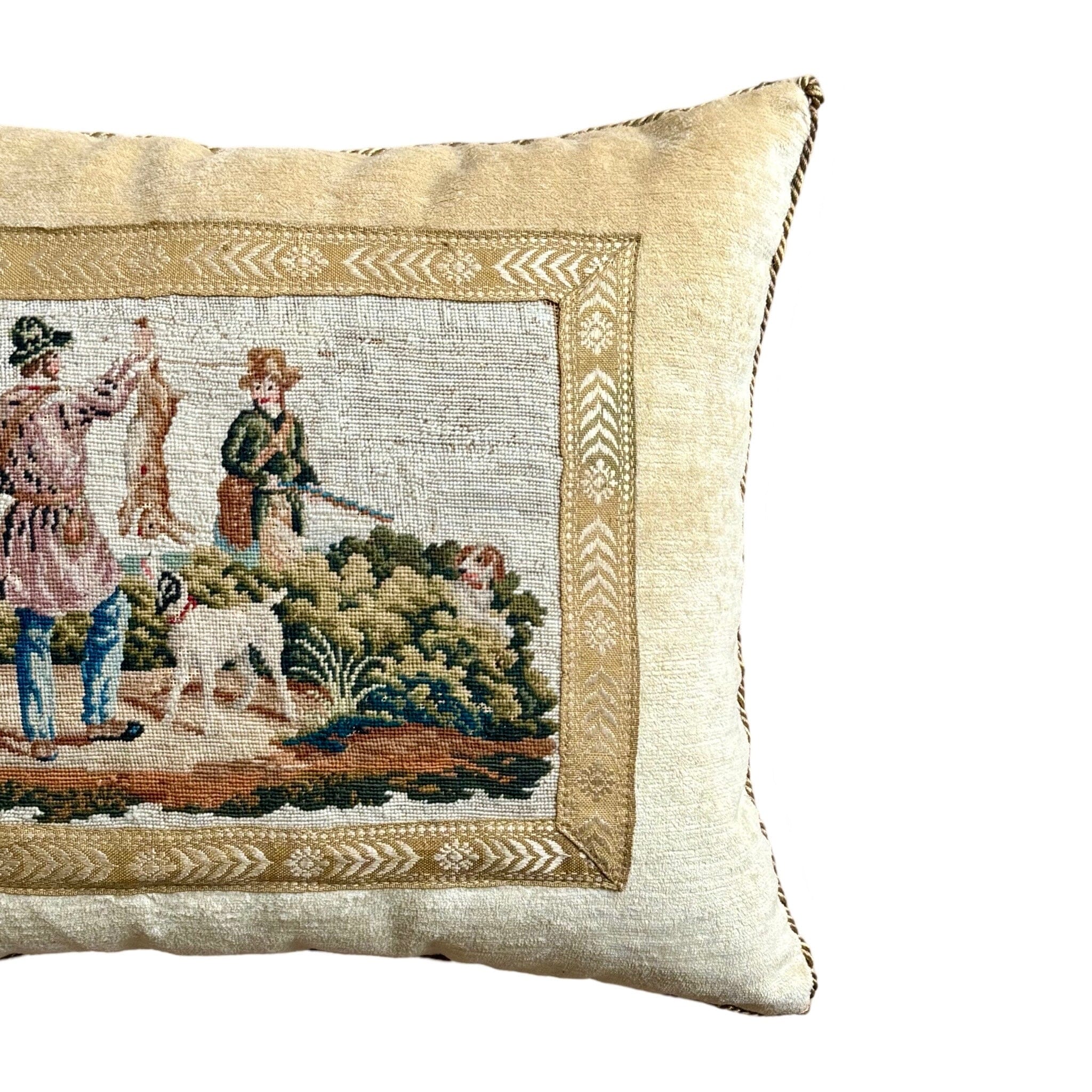 Antique French Petit Point (#T090724 | 14 x 18") New Pillows B. Viz Design 