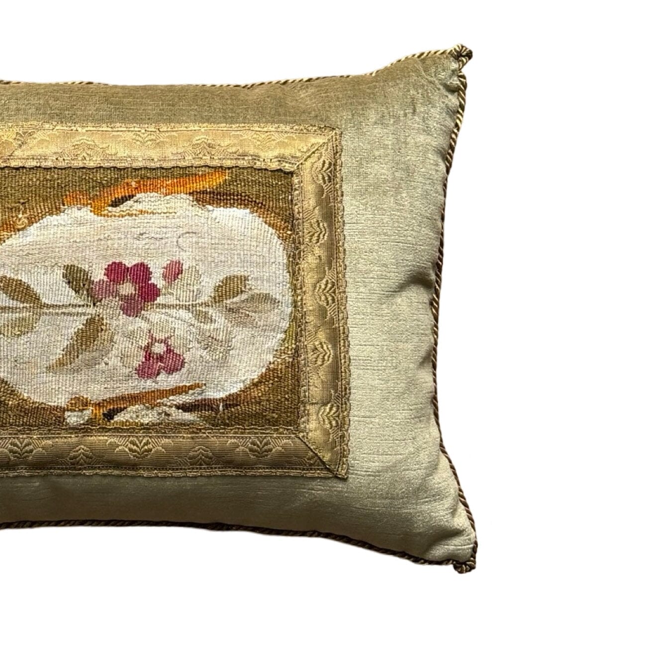 Antique French Tapestry Fragment (#T070824A&B | 11 x 14") New Pillows B. Viz Design 