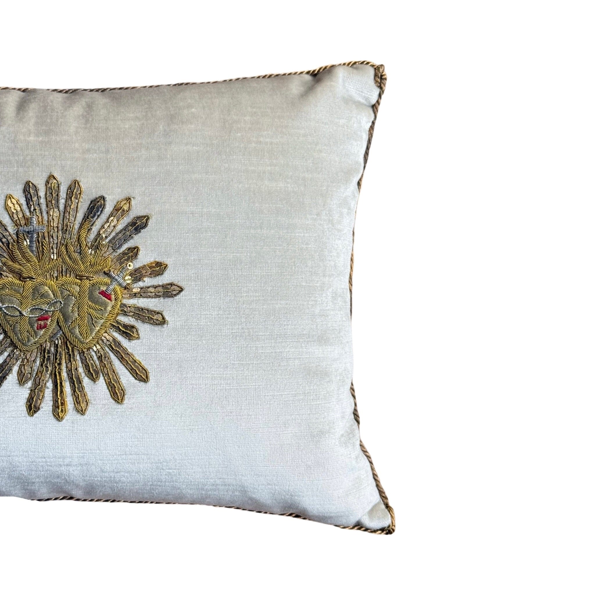 Antique Gold and Silver Ecclesiastic Applique (#E051724 | 13"x 17") New Pillows B. Viz Design 