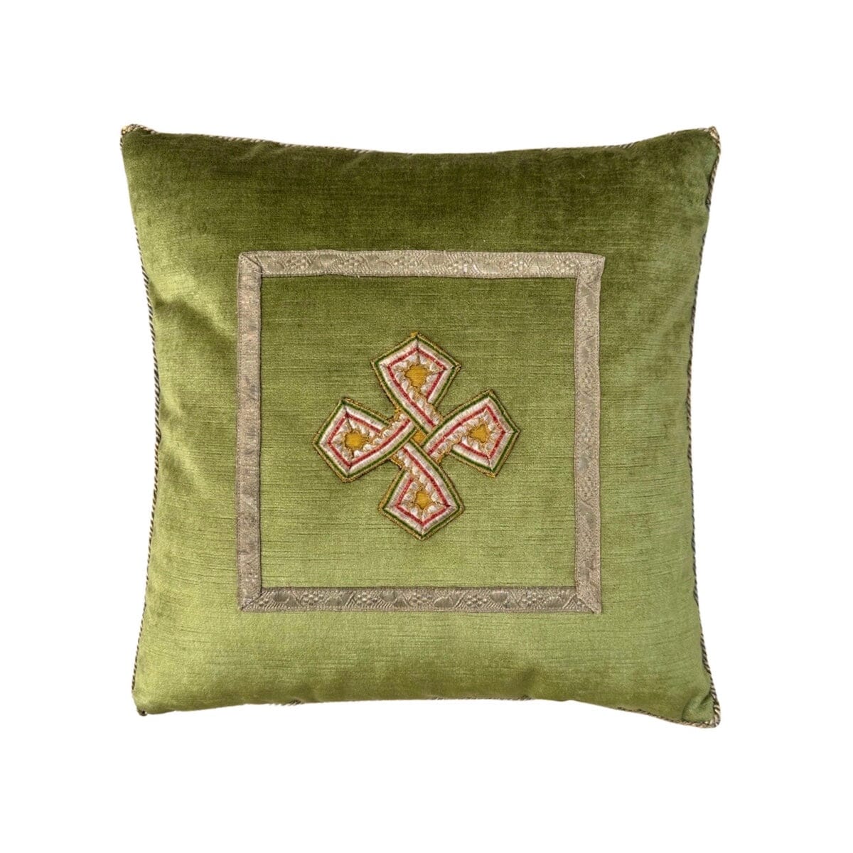 Antique Italian Ribbon Work (#E110723A&B | 15 x 15