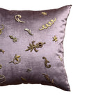 Antique Metallic Embroidery (#E061525A&B | 21 x 21" New Pillows B. Viz Design 