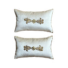 Antique Ottoman Empire Gold Metallic Embroidery (#E020125A&B | 9x 15") New Pillows B. Viz Design 