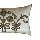 Antique Ottoman Empire Gold Metallic Embroidery (#E030424 | 13 x 22.5") New Pillows B. Viz Design 