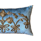 Antique Ottoman Empire Gold Metallic Embroidery (#E030524 | 13 x 24") New Pillows B. Viz Design 