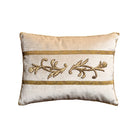 Antique Ottoman Empire Gold Metallic Embroidery on Vanilla Velvet (#E101224 A&B | 16 x 12") Pillow Pair B. Viz Design 