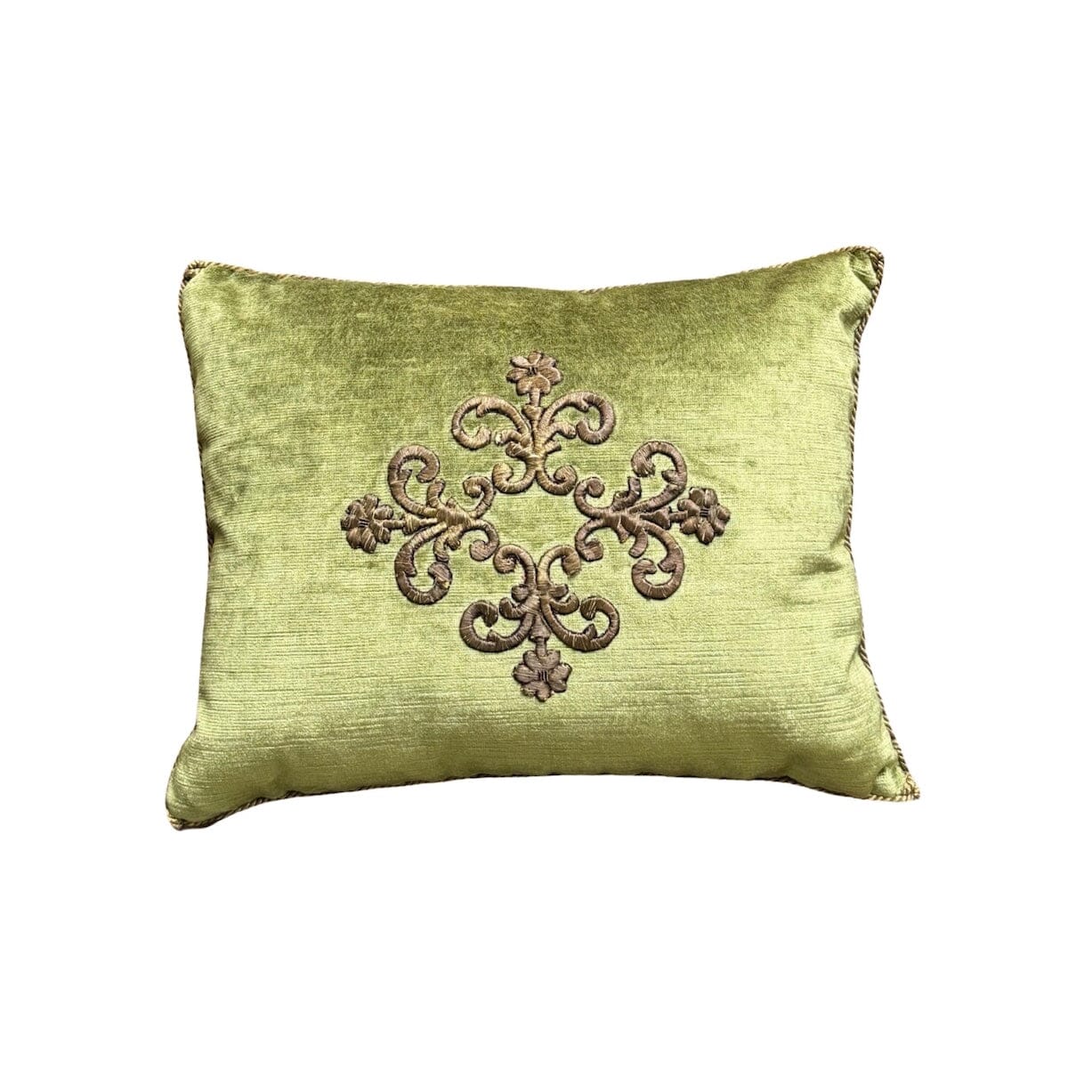 Antique Ottoman Empire Gold Metallic Pillow (#E082323 | 12x 15)