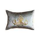 Antique Ottoman Empire Raised Gold Embroidery (#E010626 | 12 x 17") New Pillows B. Viz Design 