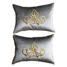 Antique Ottoman Empire Raised Gold Embroidery (#E010626 | 12 x 17") New Pillows B. Viz Design 