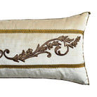 Antique Ottoman Empire Raised Gold Embroidery (#E042725A&B | 12 x 26") New Pillows B. Viz Design 